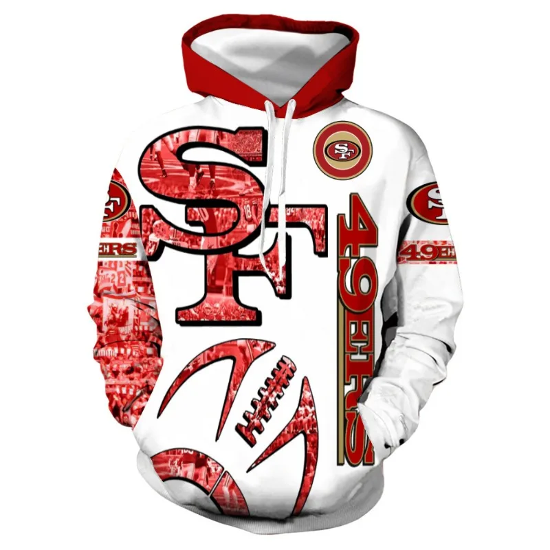 San Francisco 49ers 2025 New 3D Graphic Jogging Hoodie