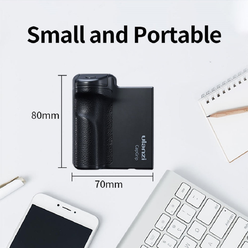 Handheld Selfie Booster Hand grip Bluetooth Remote Control Phone Shutter