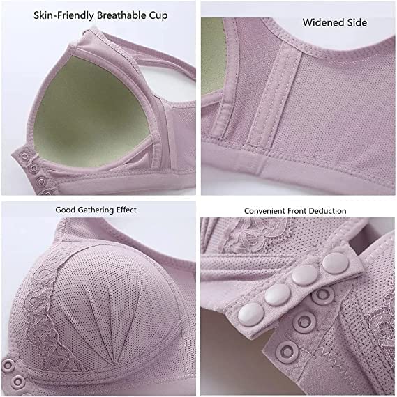 🥰Front Button Breathable Skin-Friendly Cotton Bra