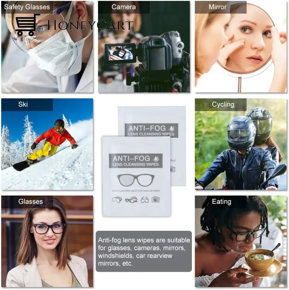 100 Pcs Anti-Fog Lens Wipes--Buy 2 Get 1 Free Now3 Boxes