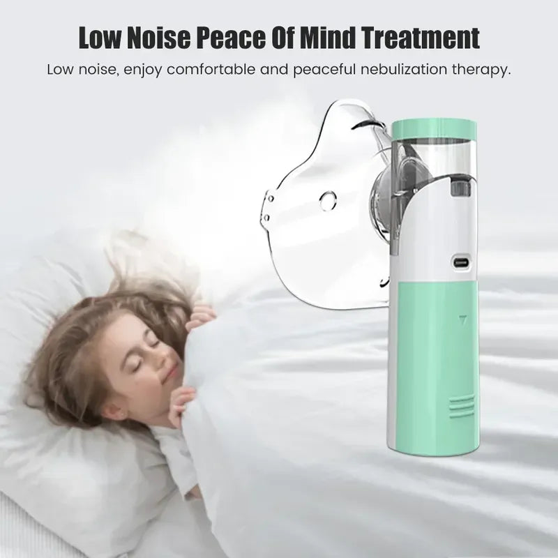 OmniBreathe Portable Nebulizer: Compact Saline Solution Therapy Featuring Omron Technology for Efficient Respiratory Relief