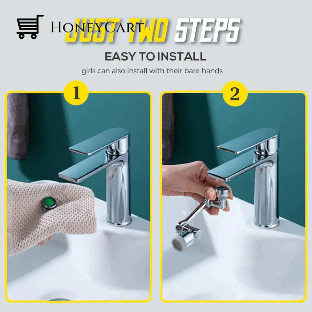 1080° Large-Angle Rotating Splash Filter Faucet49% Off Household & Accessories