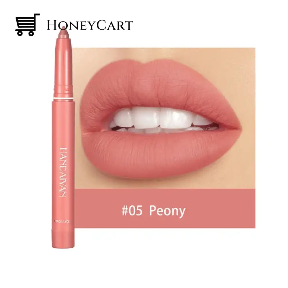 12 Color Rotating Sharpenable Matte Lipstick Pencils #5