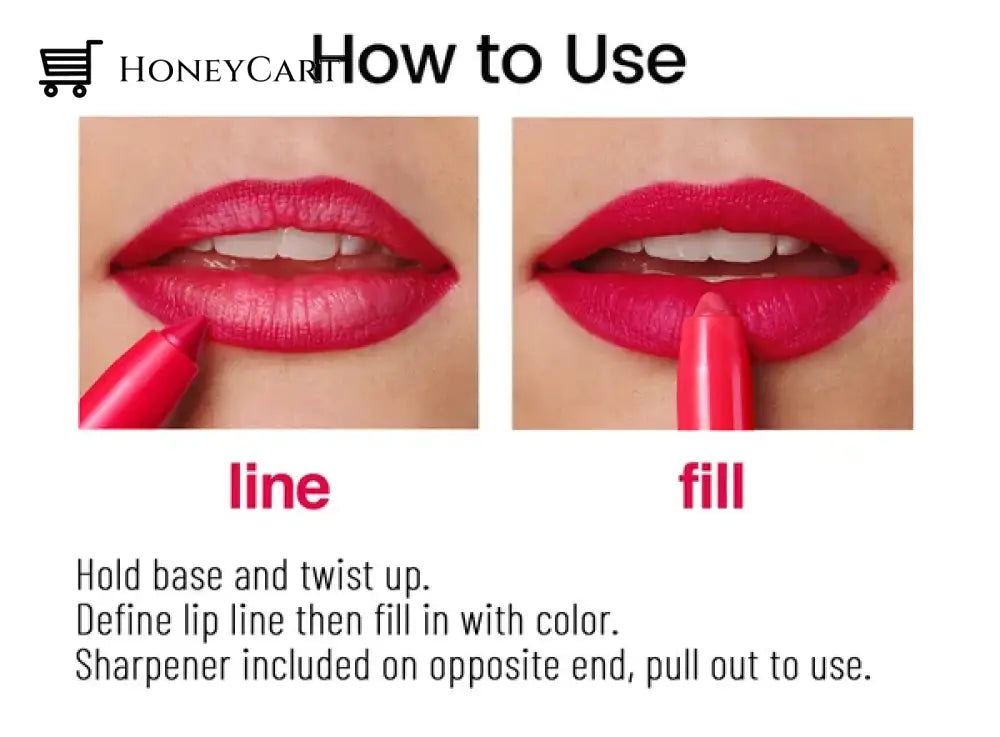 12 Color Rotating Sharpenable Matte Lipstick Pencils