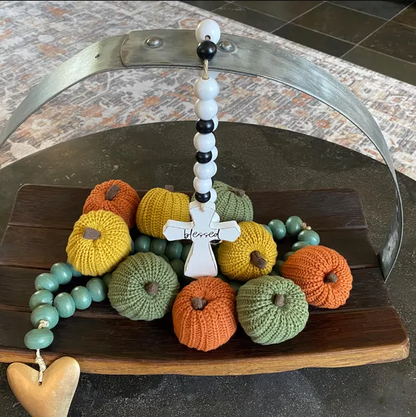 🍁 Knit Pumpkins Set of 3