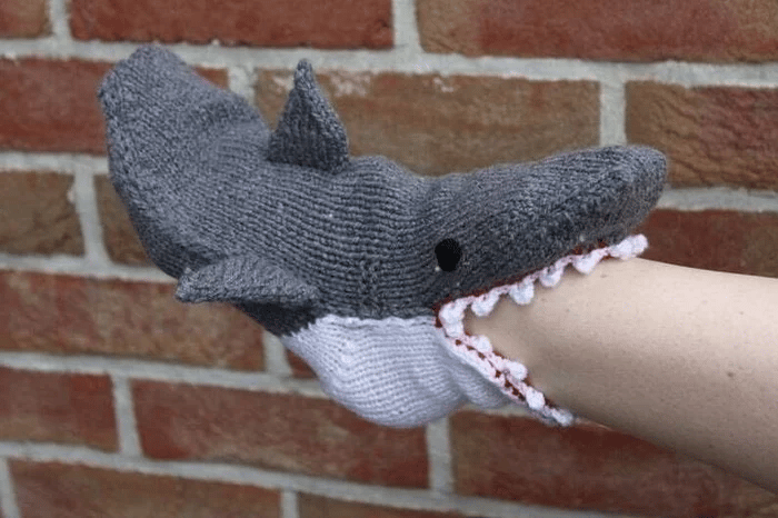 3D knitted Crocodile Socks | Shark Socks | Elephant Socks |