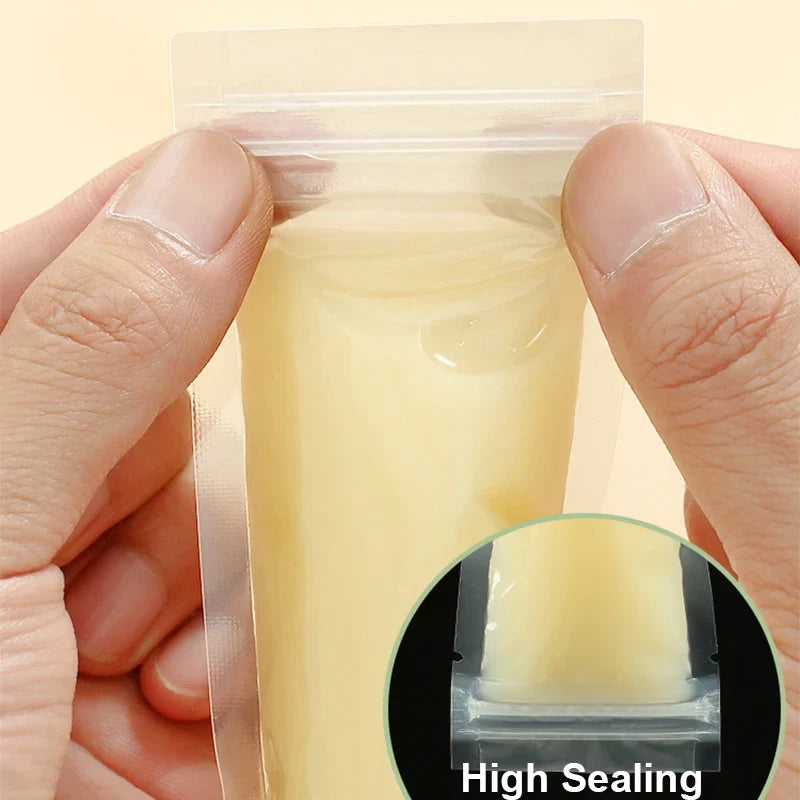 100-1pcs Ice Pop Mold Bags Transparent Freeze Food Bag Disposable Ice Popsicle Mold Bags DIY Juice Smoothie Bag Summer Supplies