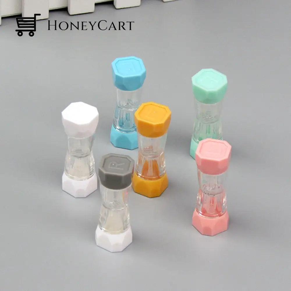 1Pcs Small Cute Portable Contact Lens Travel Eyewear Eye Lenses Case Bag Box Multicolor Container