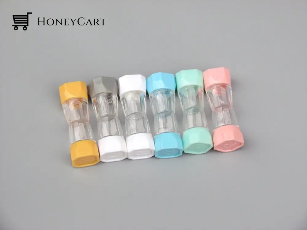 1Pcs Small Cute Portable Contact Lens Travel Eyewear Eye Lenses Case Bag Box Multicolor Container