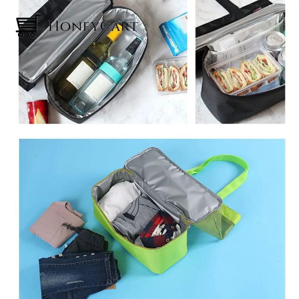 2-Compartment Mesh Beach Bag