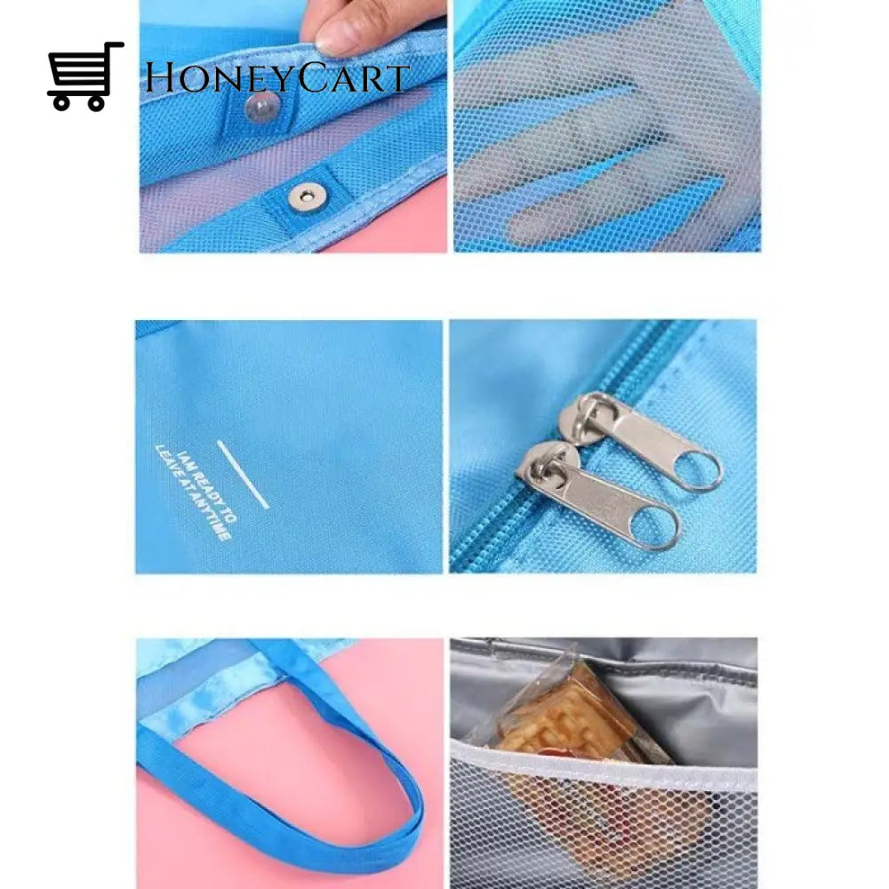 2-Compartment Mesh Beach Bag