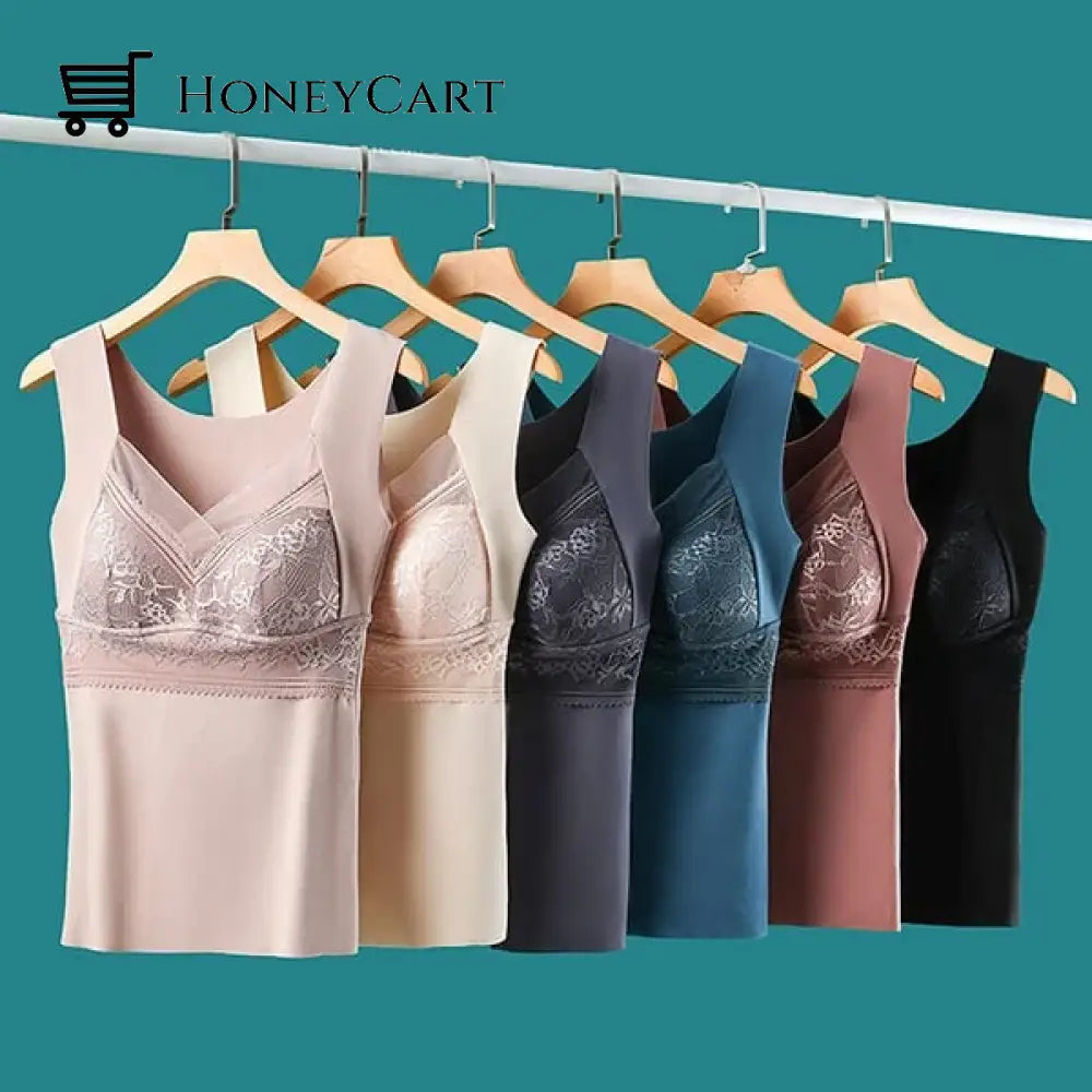 2 In 1 Built Bra Thermal Underwear Underwear
