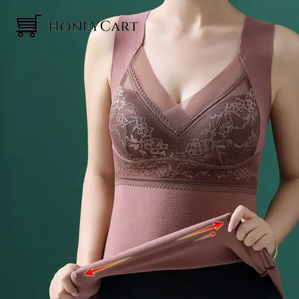 2 In 1 Built Bra Thermal Underwear Underwear