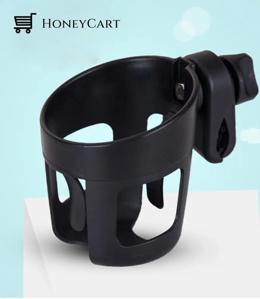 2 In 1 Cup Holder Baby Stroller Accessories Holder Black B