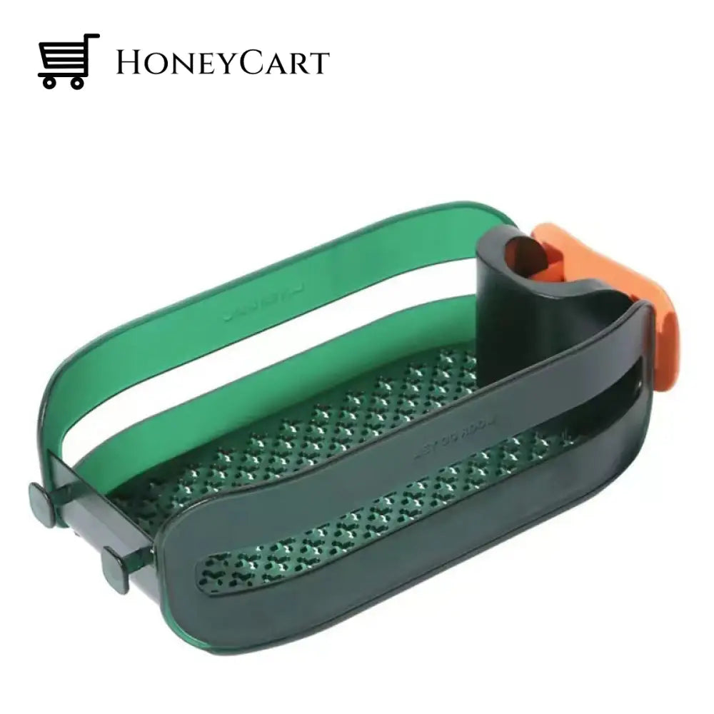 2 In 1 Home Sink Organizer Dark Green