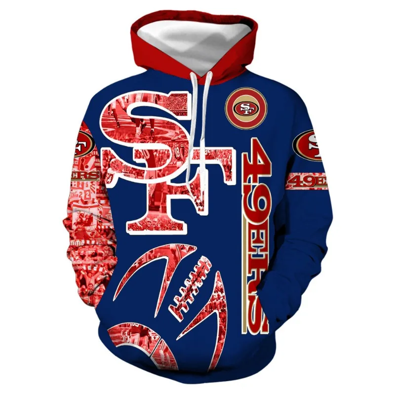San Francisco 49ers 2025 New 3D Graphic Jogging Hoodie