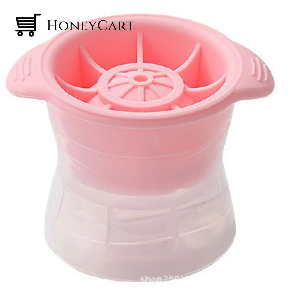 2 Pcs Whiskey Round Ice Cube Maker Pink / Buy 1 (2Pcs)