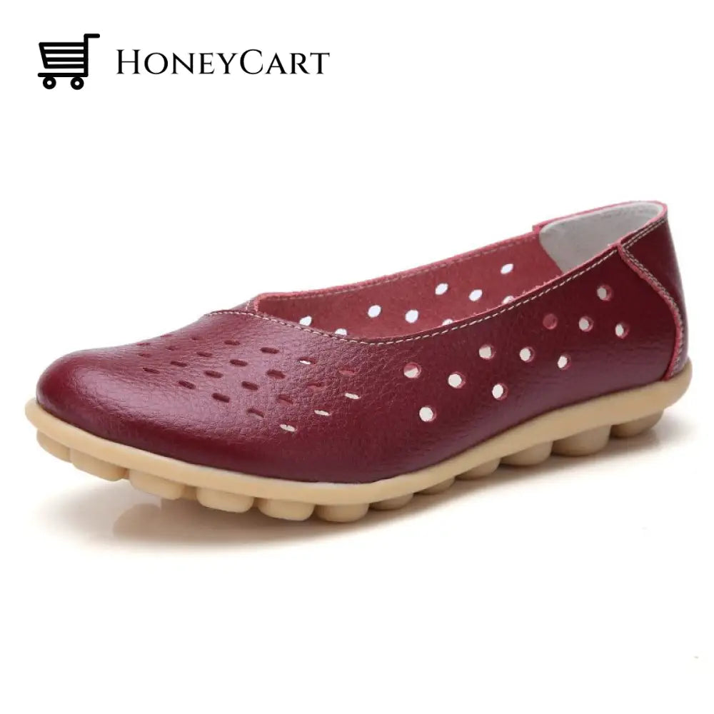 2022 Breathable Soft Loafer Wine Red / Us 5.5/Eu 35/Uk 3 Tool