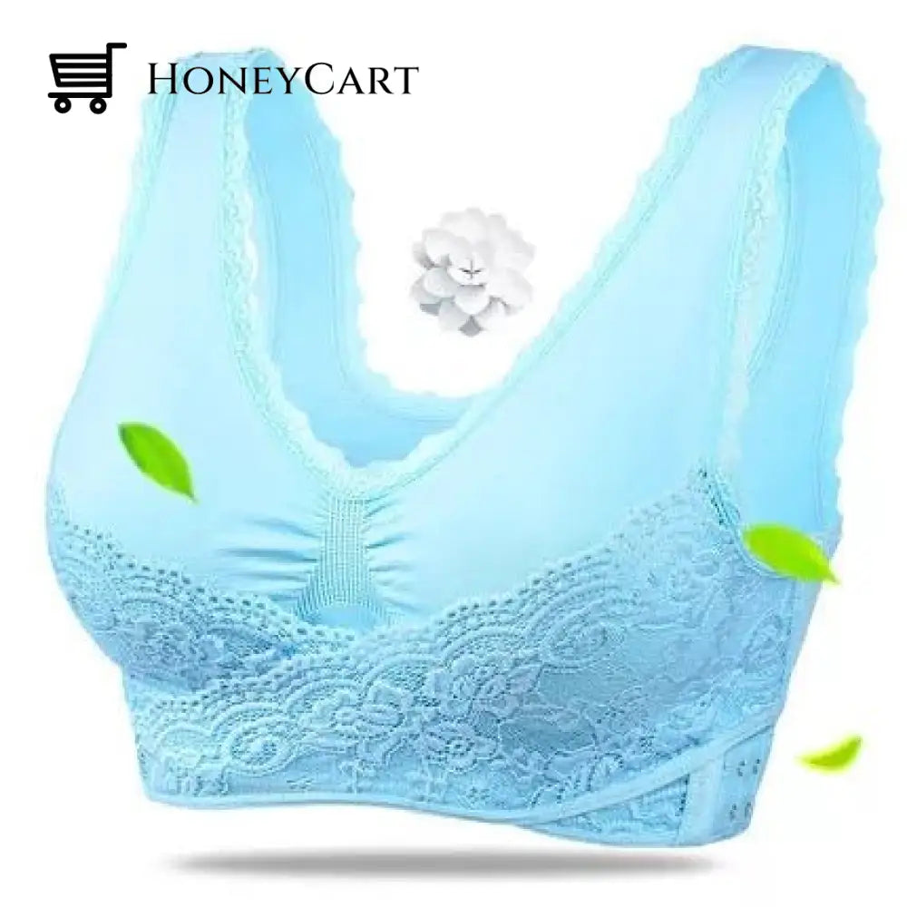 2022 New Comfortisse Push Up Bra Blue