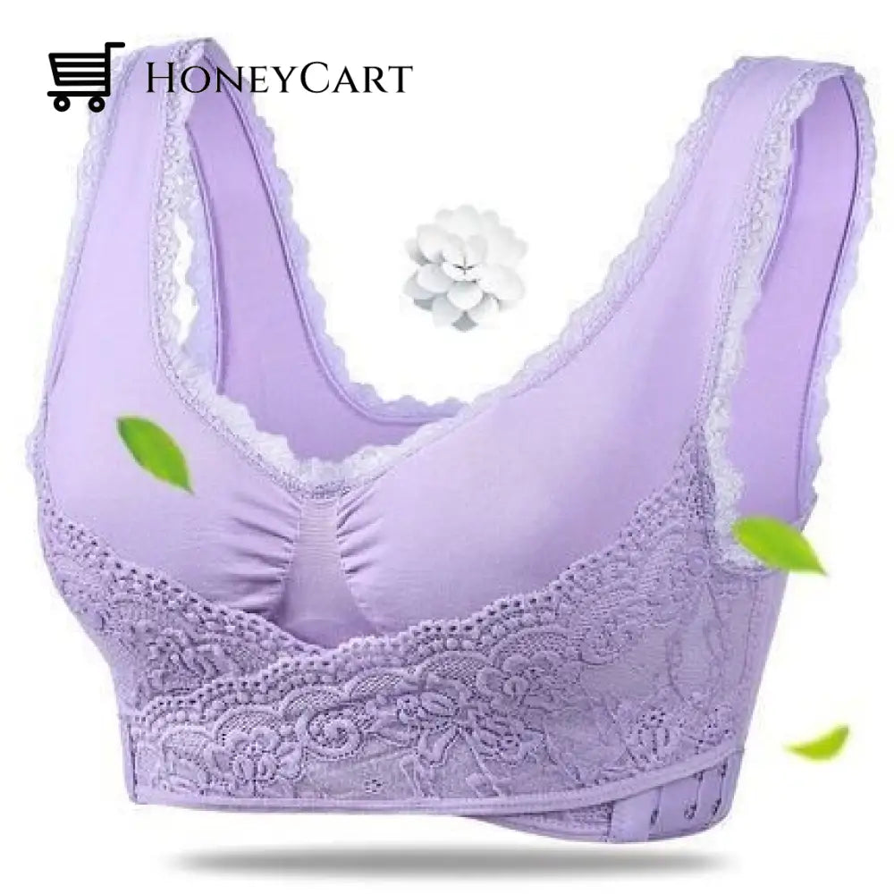 2022 New Comfortisse Push Up Bra Purple