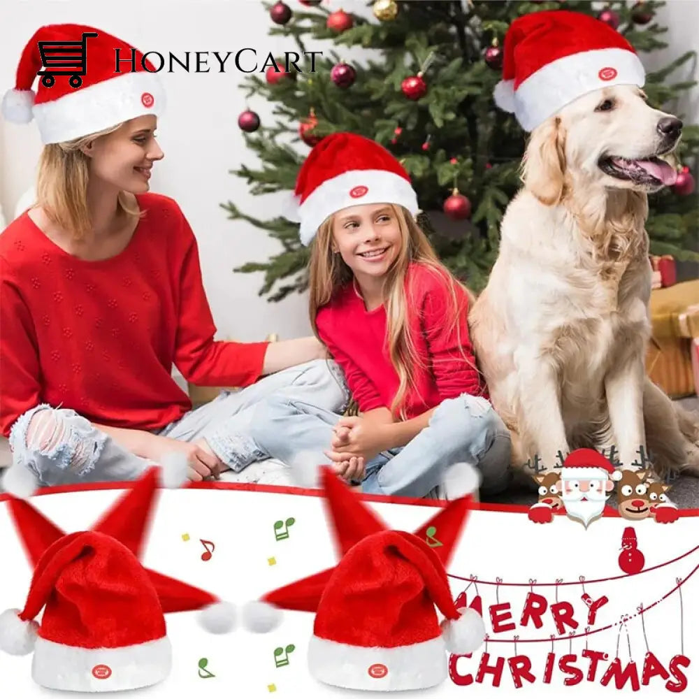 2023 Best Gift To Family Electric Musical Swing Christmas Hat Buy 3 Save More 20%