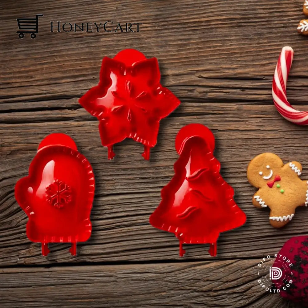 2023-Christmas Hot Sale Christmas Mini Presser Pie Molds Set (3Pcs)