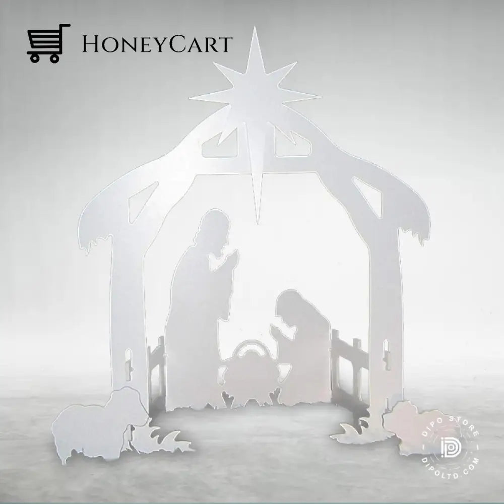 2023 - Hot Sale Nativity Scene Christmas Set White Size Large
