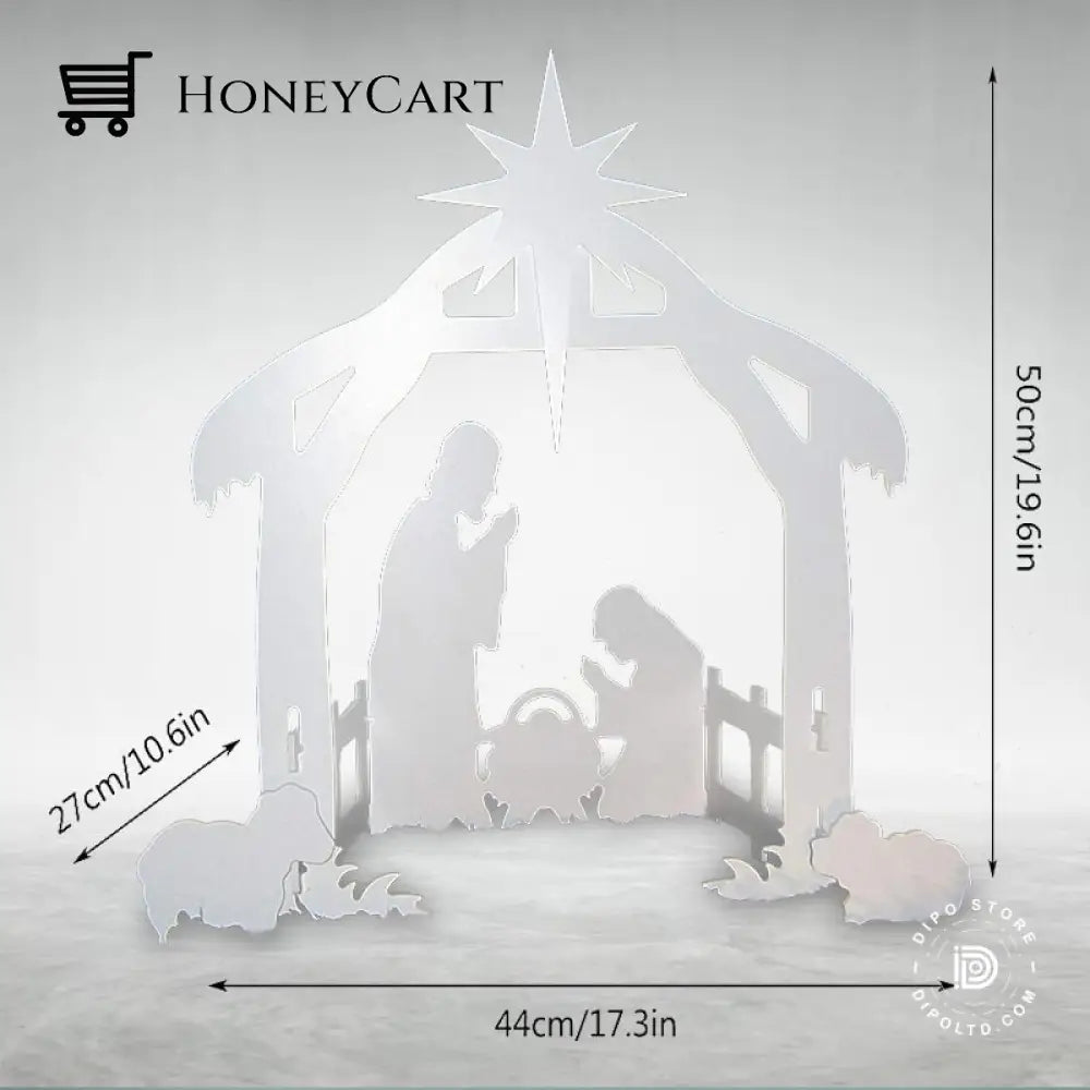 2023 - Hot Sale Nativity Scene Christmas Set White Size Normal