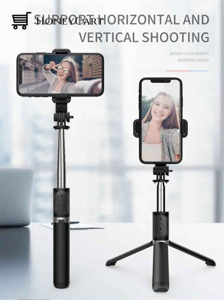 2023 New All In One Expandable Portable Iphone Tripod Selfie Stick