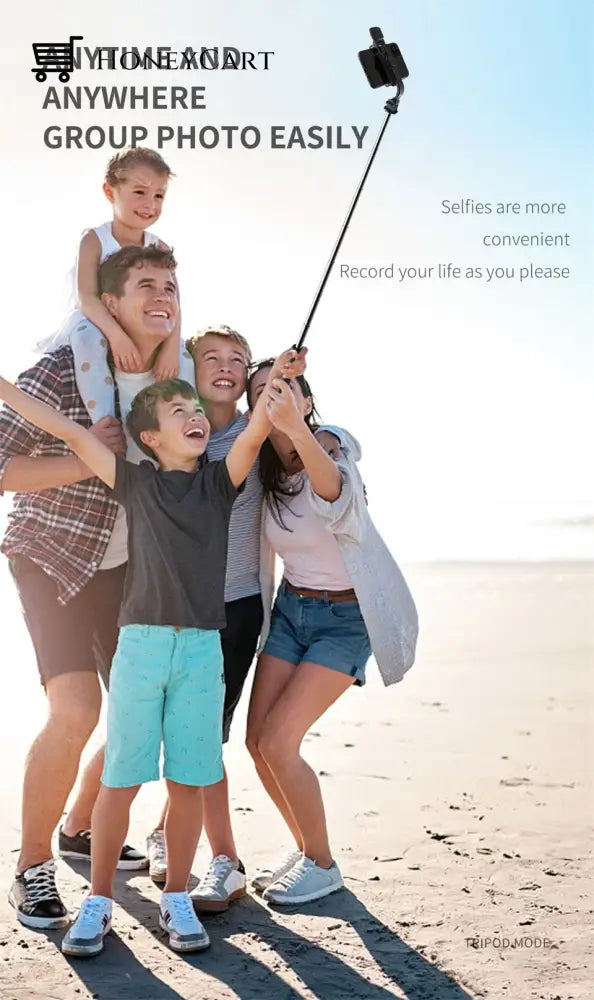 2023 New All In One Expandable Portable Iphone Tripod Selfie Stick