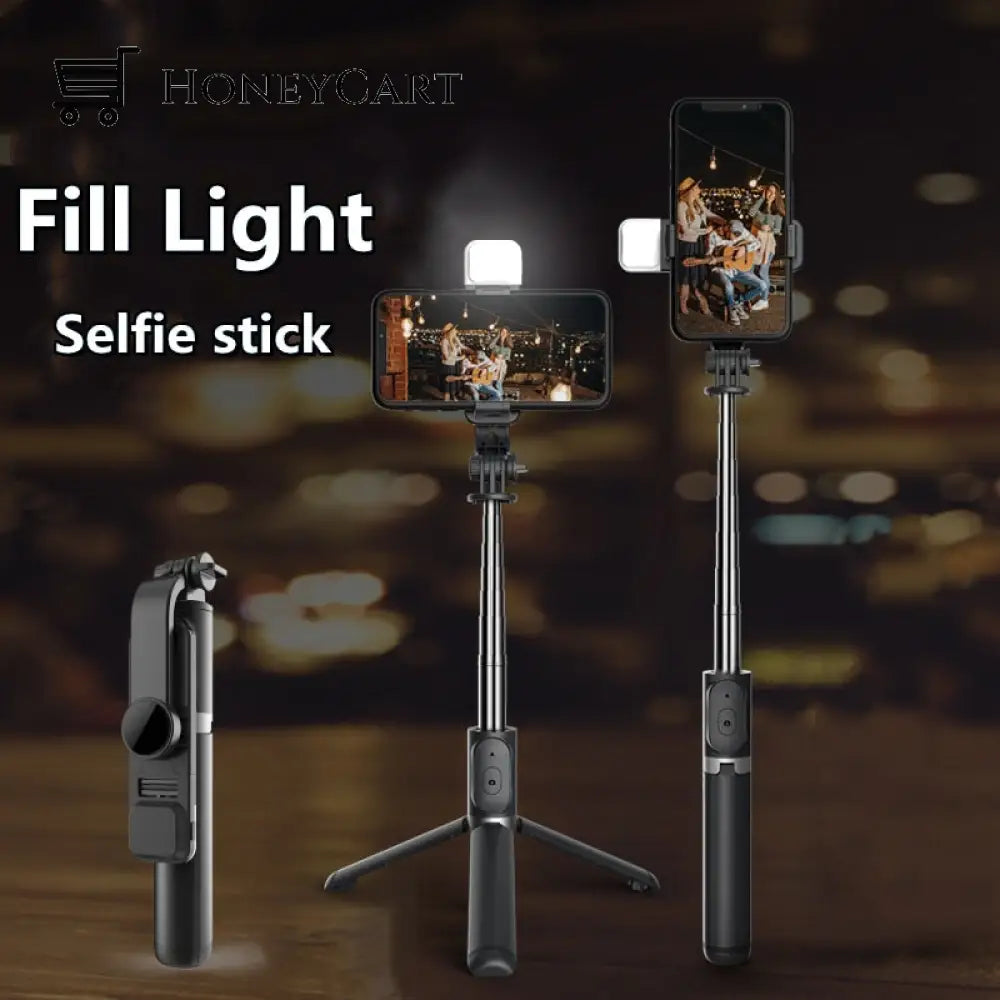 2023 New All In One Expandable Portable Iphone Tripod Selfie Stick