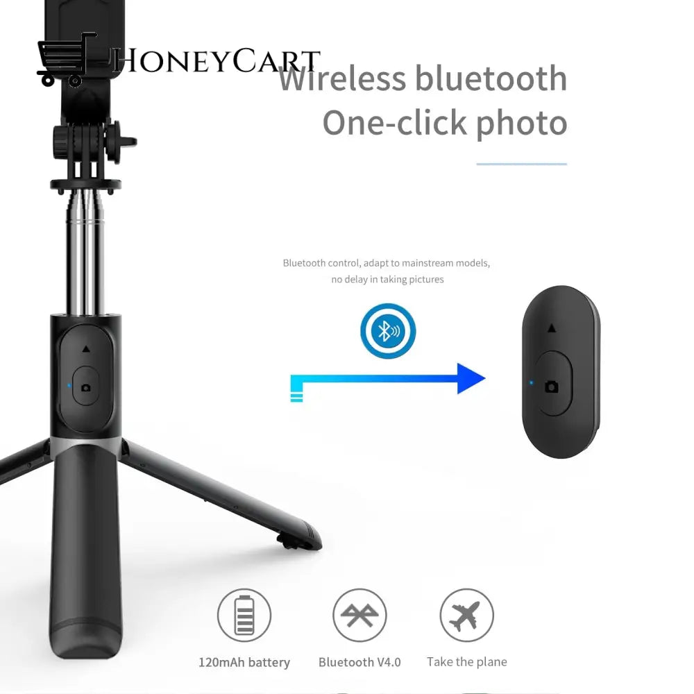 2023 New All In One Expandable Portable Iphone Tripod Selfie Stick