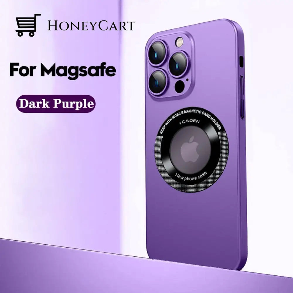 2023 New Magnetic Leakage Mark Dustproof Net Case Cover For Iphone 11 / Dark Purple