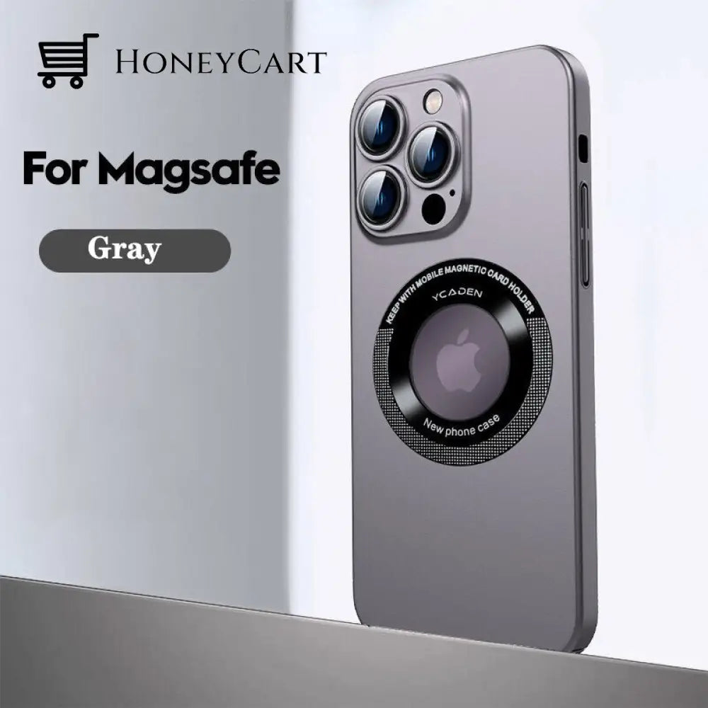 2023 New Magnetic Leakage Mark Dustproof Net Case Cover For Iphone 11 / Gray
