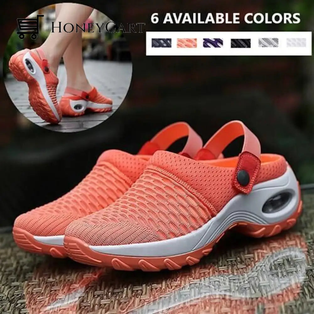2023 New Women Shoes Casual Increase Cushion Sandals Non-Slip Platform Sandal For Breathable Mesh