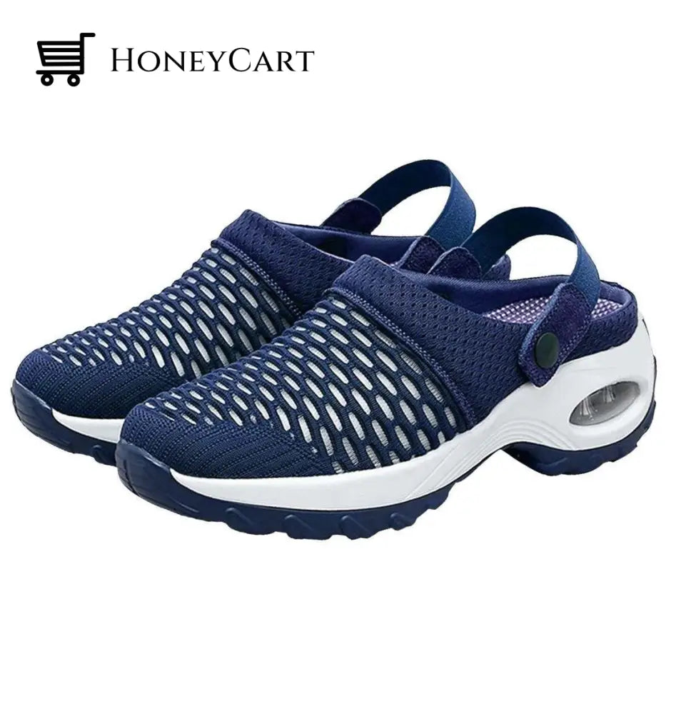 2023 New Women Shoes Casual Increase Cushion Sandals Non-Slip Platform Sandal For Breathable Mesh