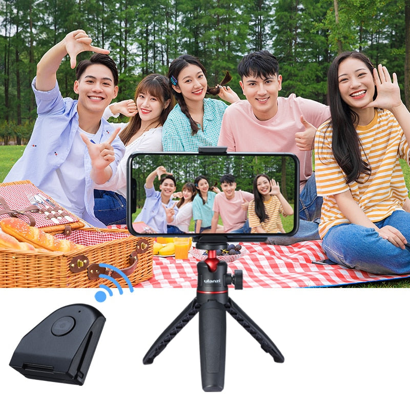Handheld Selfie Booster Hand grip Bluetooth Remote Control Phone Shutter