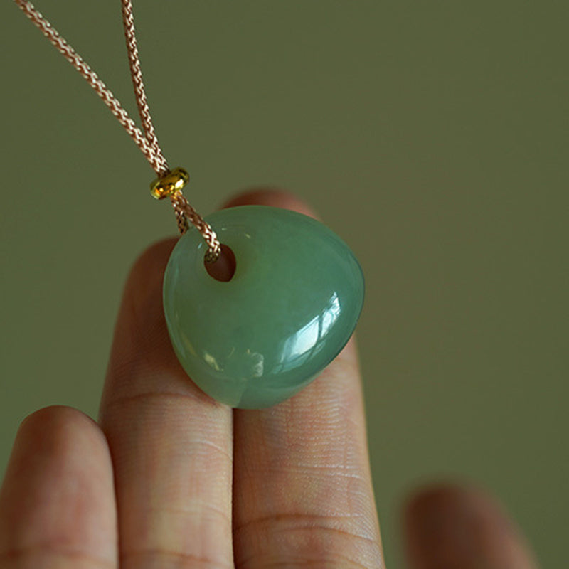 Natural Jade Luck & Prosperity Necklace