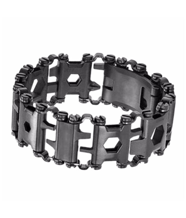 29 in 1 Multi Tool Bracelet Tread Bracelet Stainless Steel Outdoor Bolt Driver Tools Kit Travel Wearable Camping Emergency Kit