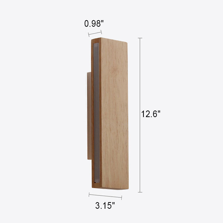 Japanese Minimalist Rotatable Log LED Wall Sconce Lamp