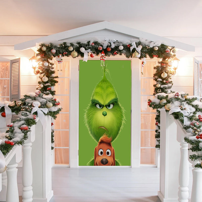 Nightmare Before Christmas Outdoor Decorations Props Christmas Elves Door Cover