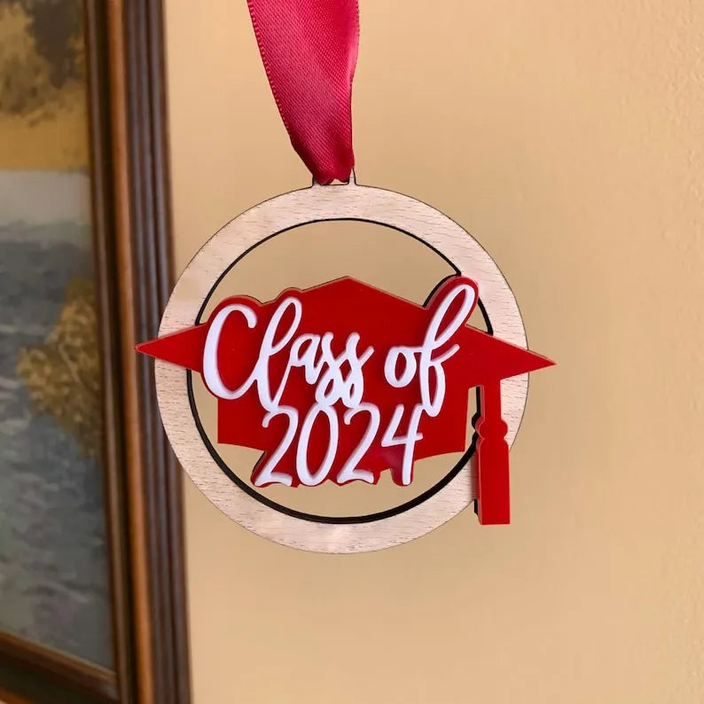 2024 Graduation Wooden Medal Pendant🏅
