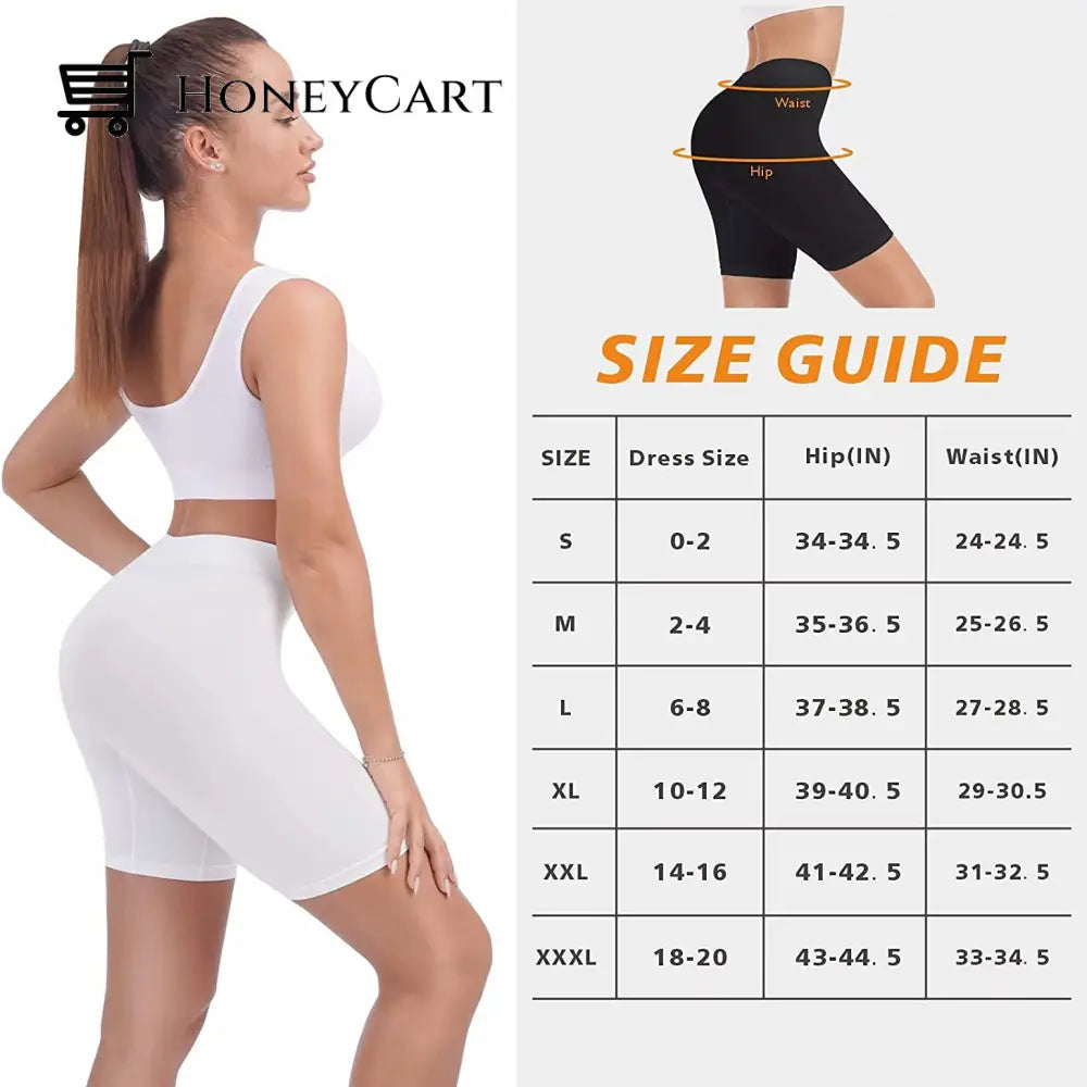 3-Pack: Slip Shorts For Women Under Dress Comfortable Smooth Yoga Womens Swimwear & Lingerie