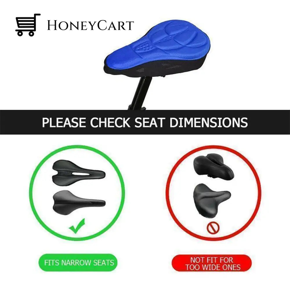 3D Silicone Soft Bike Seat Saddle Cover