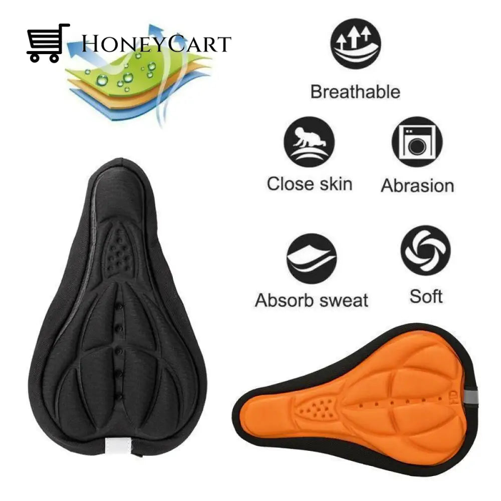3D Silicone Soft Bike Seat Saddle Cover