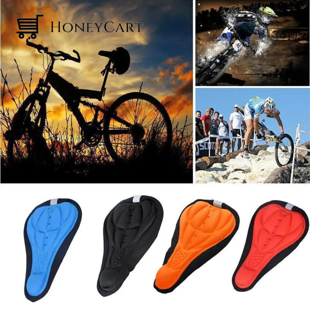 3D Silicone Soft Bike Seat Saddle Cover