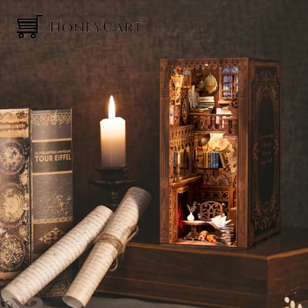 3D Wooden Puzzle Booken Eternal Bookstore Tool