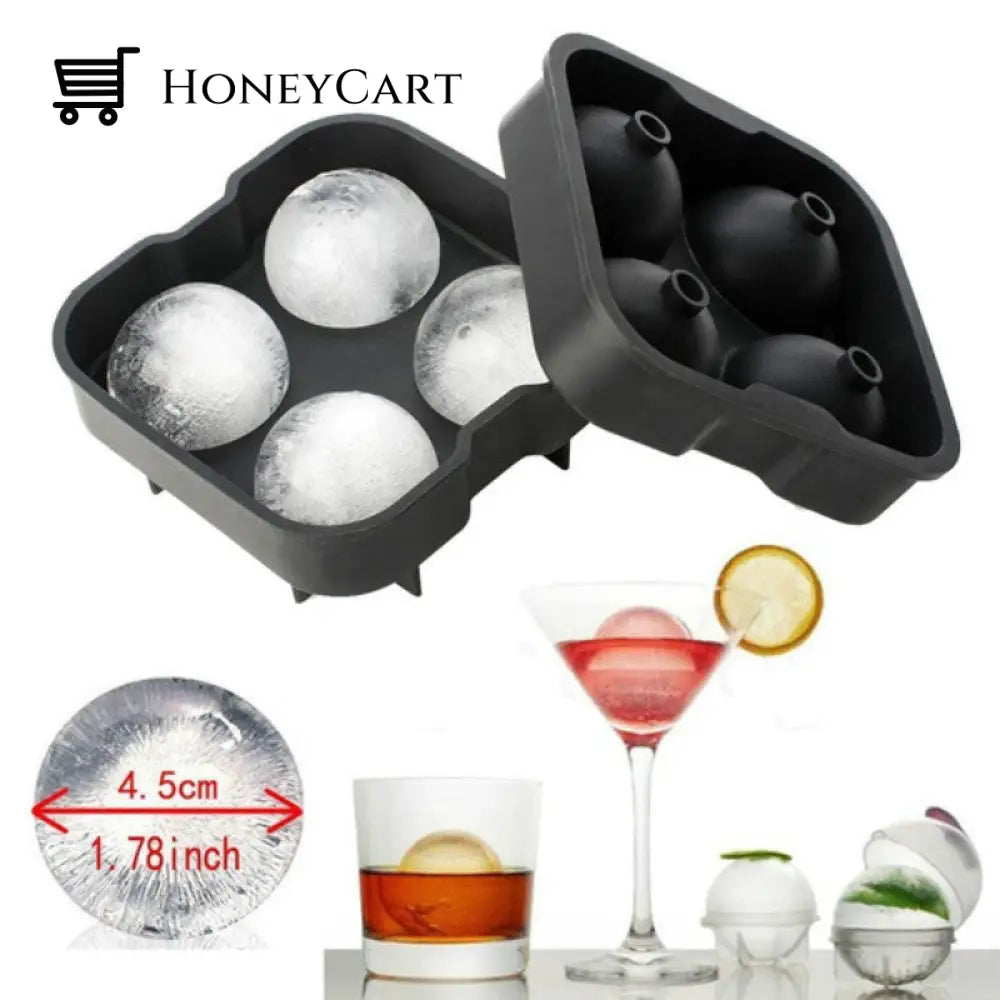 3Pcs Ice Cube Ball Maker Mold