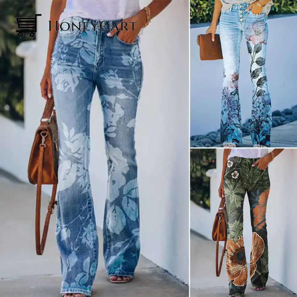 4 Button Flare Jeans Tool