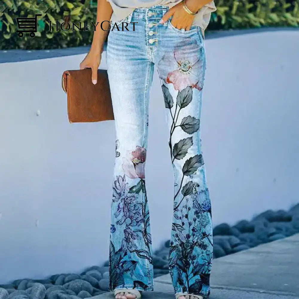 4 Button Flare Jeans Tool